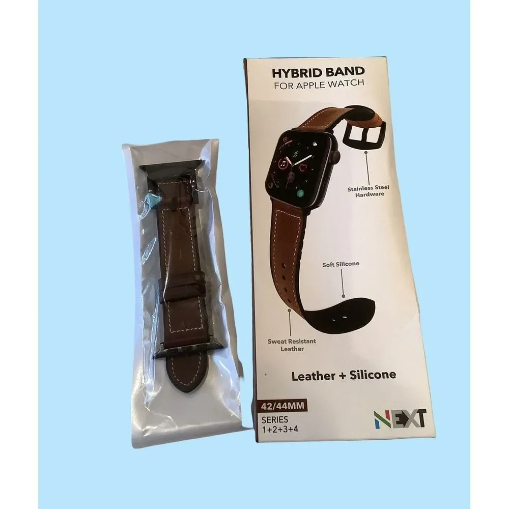 Hybrid Brown Leather Band For Apple Watch By Next 42/44mm Series 1+2+3+4